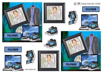  3D Dreng i billedramme